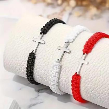 Divina Luz - Pulseira com Crucifixo no Meio