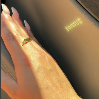 Anel Projeção ''I 🤍 Jesus''