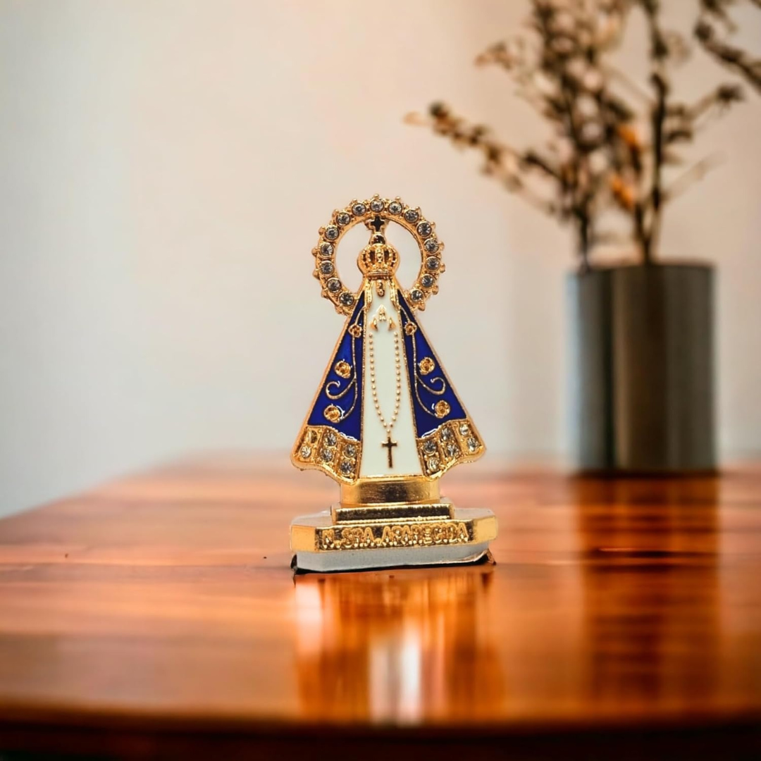 [COMPRE 1 E LEVE 2] Santinha Nossa Senhora Aparecida para Carro – Fé e Proteção Diária