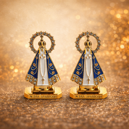 [COMPRE 1 E LEVE 2] Santinha Nossa Senhora Aparecida para Carro – Fé e Proteção Diária