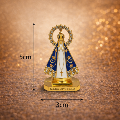 [COMPRE 1 E LEVE 2] Santinha Nossa Senhora Aparecida para Carro – Fé e Proteção Diária