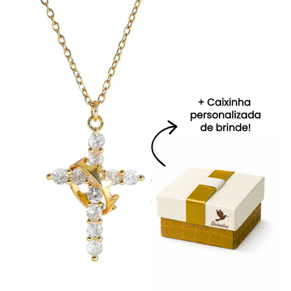 Colar Cruz & Coroa [COMPRE 1 E LEVE 2]