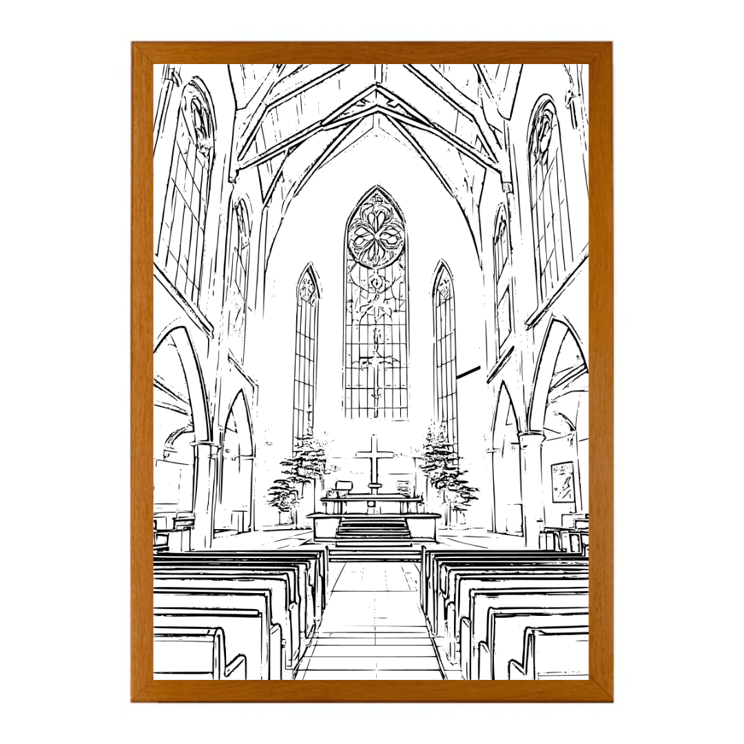 Divina Luz - Quadro 4D LED Decorativo