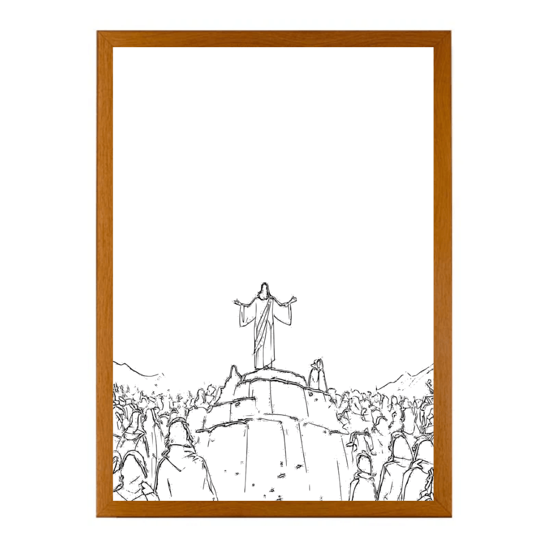 Divina Luz - Quadro 4D LED Decorativo