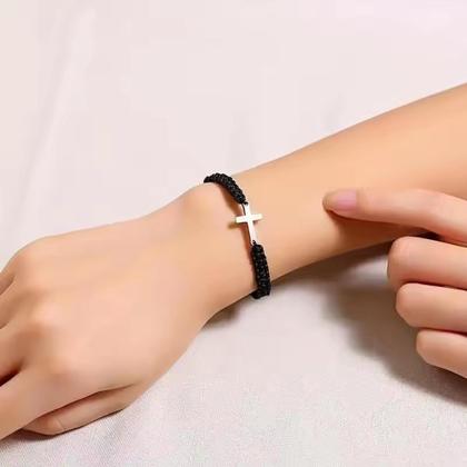 Divina Luz - Pulseira com Crucifixo no Meio