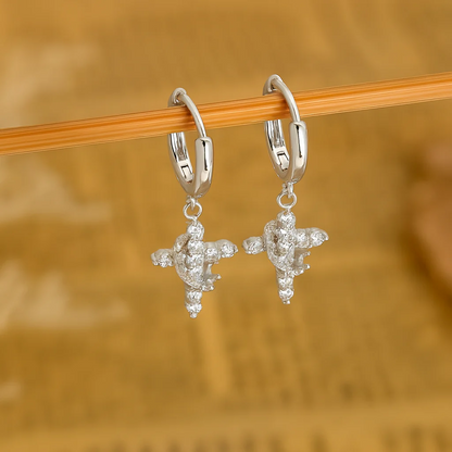Brinco Cruz & Coroa Banhado a Ouro 18K [COMPRE 1 E LEVE 2]